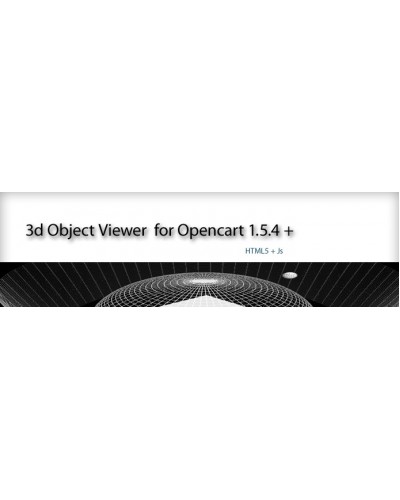 3D Object Viewer Opencart 1.5.4 +